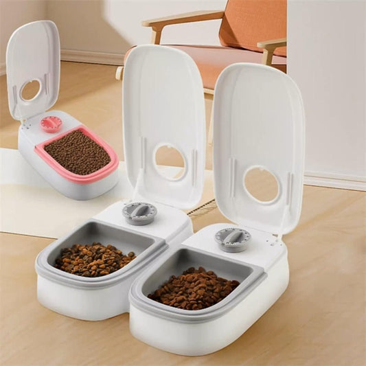 COMEDERO PARA MASCOTA AUTOMÁTICO CON TEMPORIZADOR