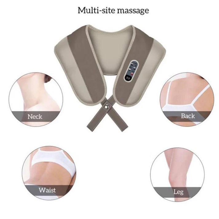 MASAJEADOR DE ESPALDA Y CUELLO ELÉCTRICO