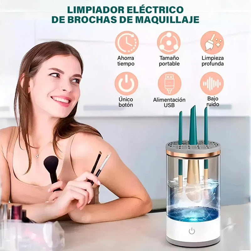 LIMPIADOR ELÉCTRICO DE BROCHAS DE MAQUILLAJE