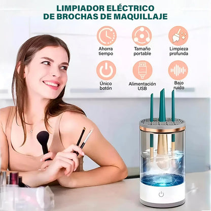 LIMPIADOR ELÉCTRICO DE BROCHAS DE MAQUILLAJE