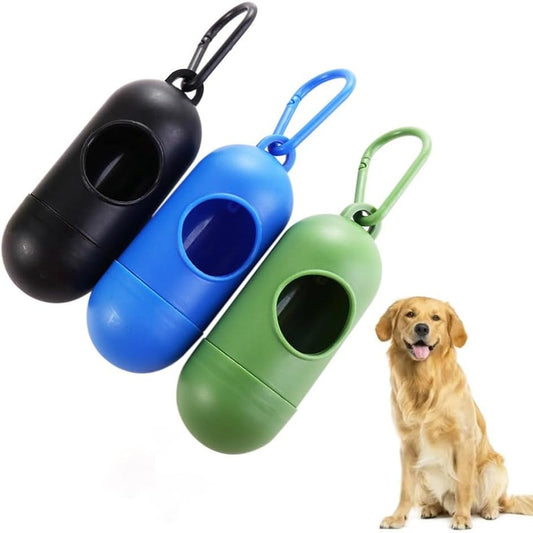 Dispensador de Bolsas para Mascotas Portátil + Rollo Incluido