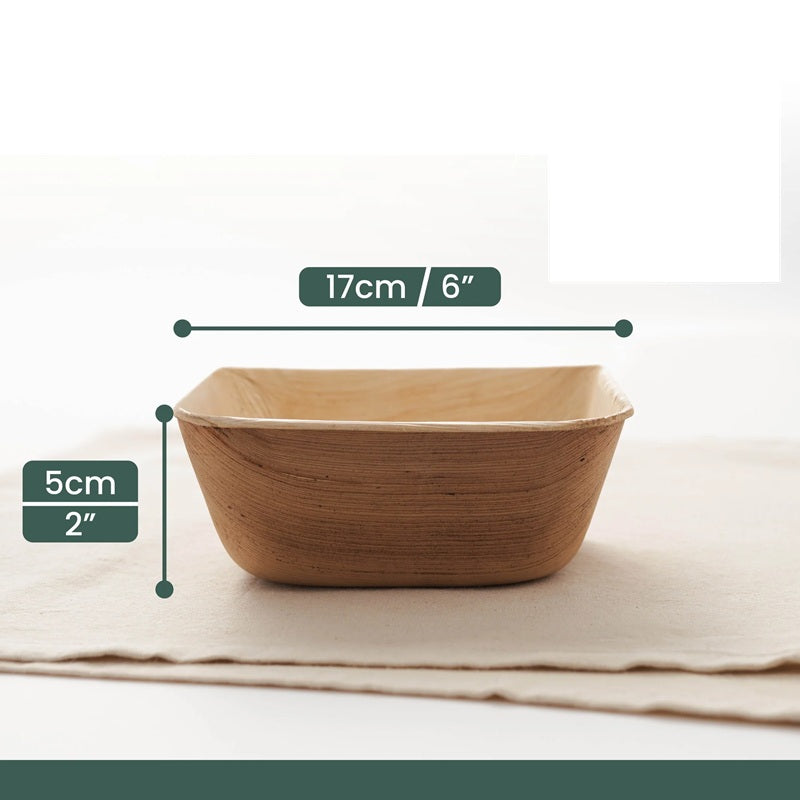 Bowls Cuadrados Biodegradables LEEF – Ecológicos