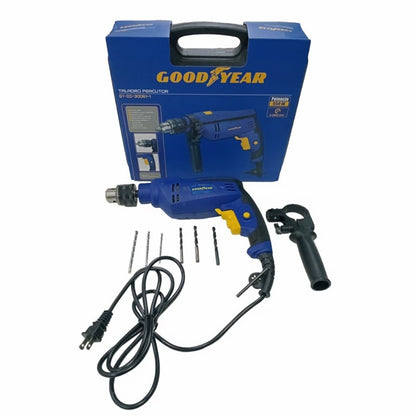 TALADRO PERCUTOR GOODYEAR 650W REVERSIBLE GY-DI-30061-1