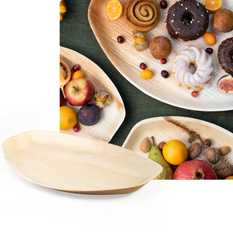 Bandejas Biodegradables LEEF Ovaladas – Ecológicos (3 unidades)