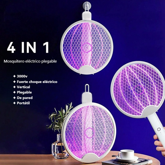 RAQUETA MOSQUITERO ELÉCTRICO PLEGABLE