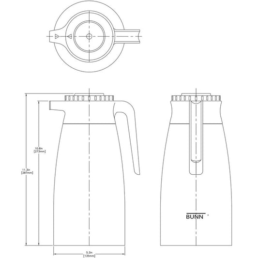 TERMO PROFESIONAL BUNN 1.9 L – Acero Inoxidable