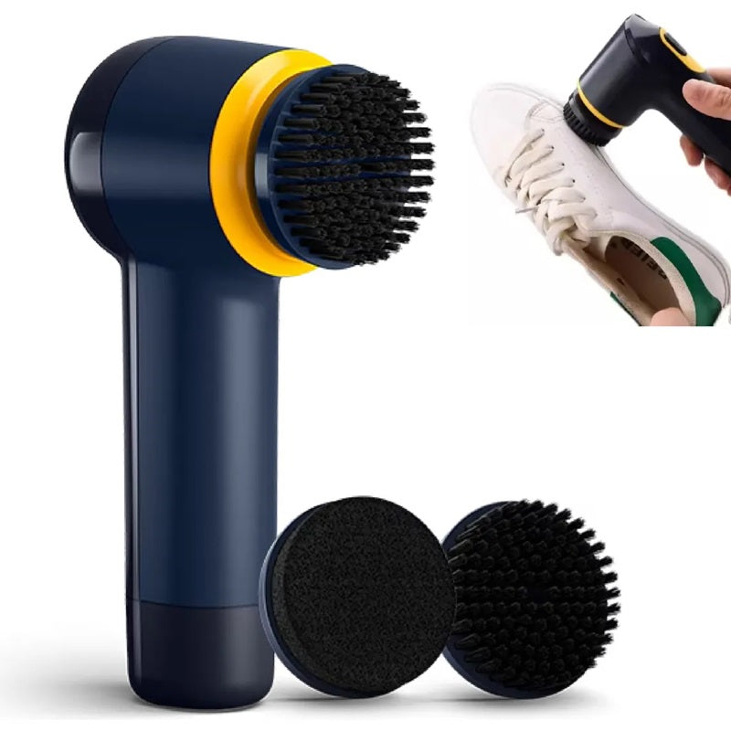 CEPILLO LUSTRADOR ELECTRICO DE ZAPATOS 3 EN 1, LIMPIADOR, PULIDOR, BRILLADOR