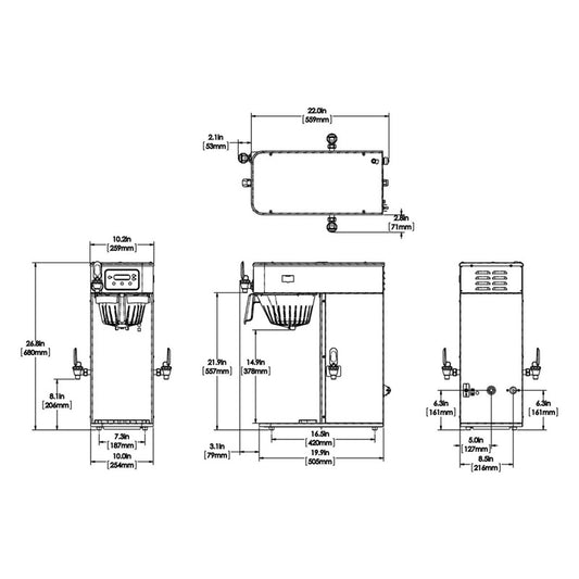 CAFETERA DE GOTEO BUNN ICB DV (Dual Volt) Infusion Series