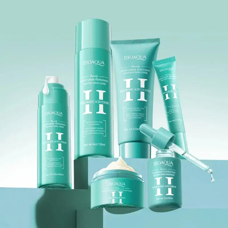 Kit Facial de Acido Hialuronico Bioaqua - 6 Productos