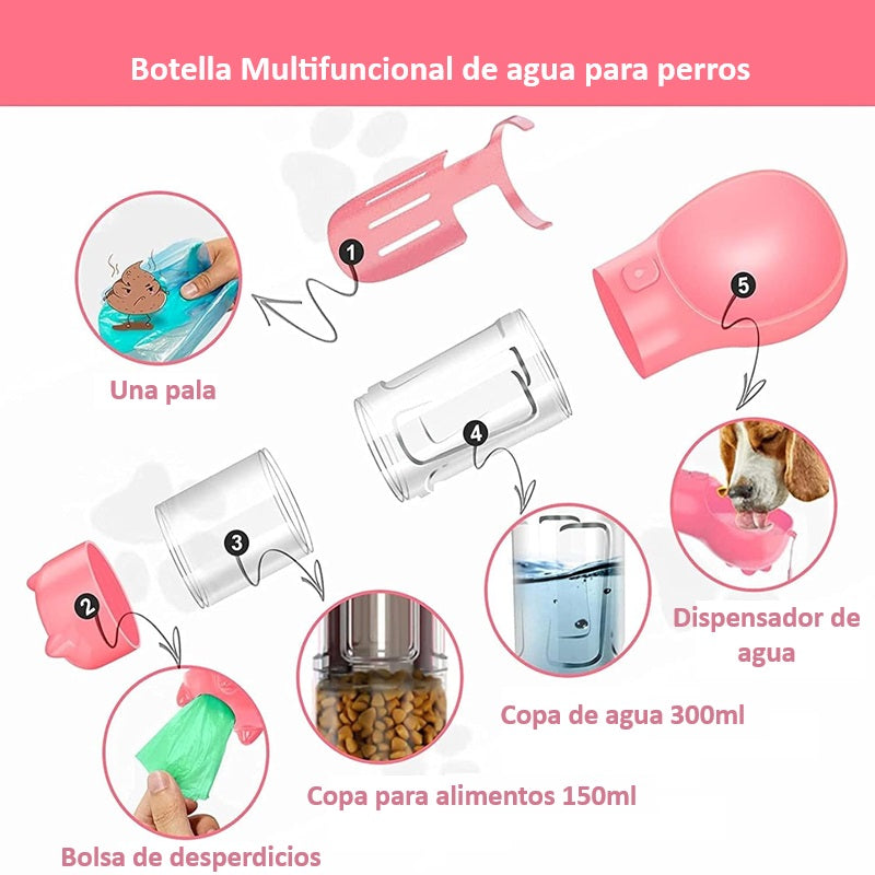 BEBEDERO MULTIFUNCIONAL 4 EN 1 PARA MASCOTAS