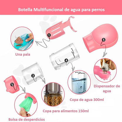 BEBEDERO MULTIFUNCIONAL 4 EN 1 PARA MASCOTAS
