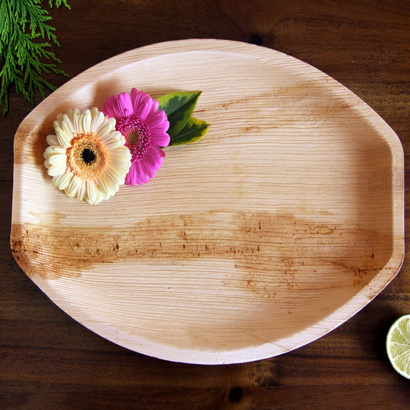 Bandejas Biodegradables LEEF Ovaladas – Ecológicos (3 unidades)