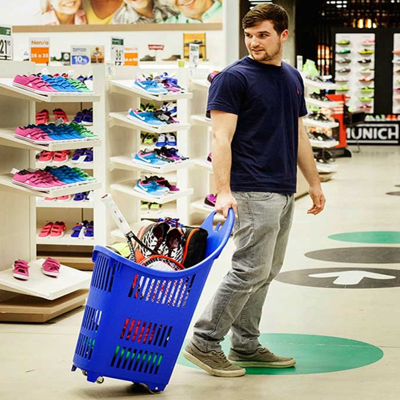 CESTA CON RUEDAS SHOPPING BASKET BOND4 70L