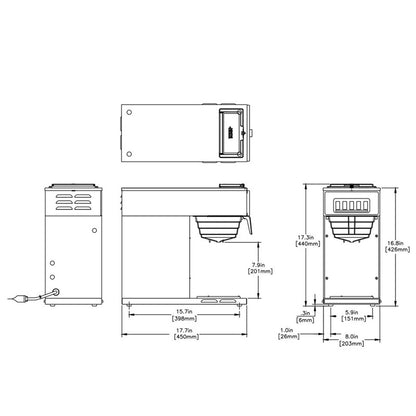 CAFETERA DE GOTEO BUNN VP17-1 (1 HORNILLA)