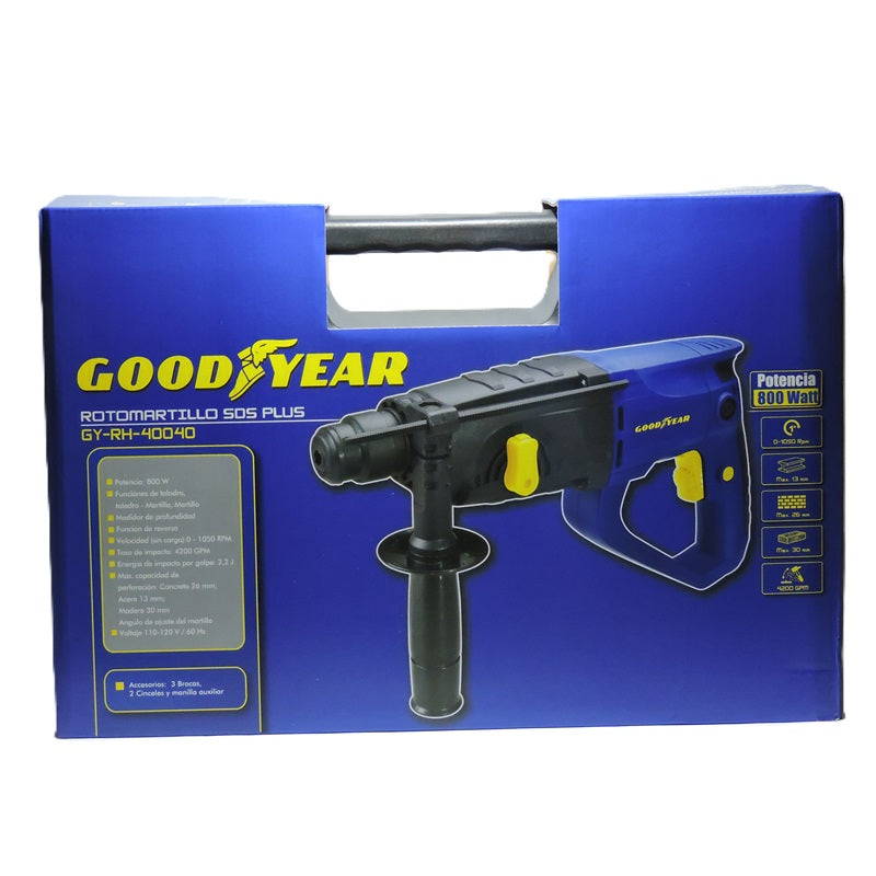 ROTOMARTILLO SDS PLUS GOODYEAR 800W GY-RH-40040
