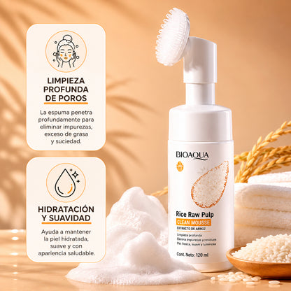 Espuma Limpiadora de Arroz Bioaqua 120ml