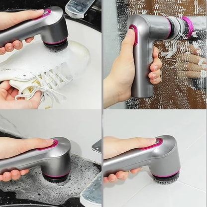 CEPILLO LUSTRADOR ELECTRICO DE ZAPATOS 3 EN 1, LIMPIADOR, PULIDOR, BRILLADOR