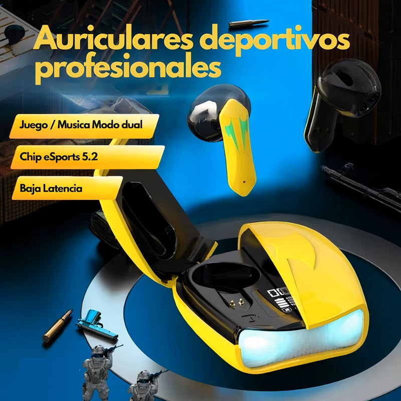 AUDÍFONOS GAMER INALÁMBRICOS BLUETOOTH