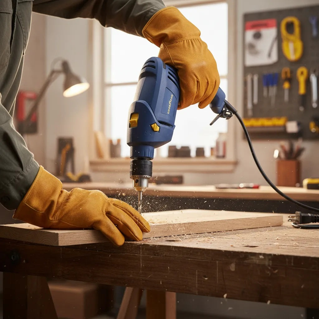 TALADRO PERCUTOR GOODYEAR 500W REVERSIBLE GY-DI-305013-1