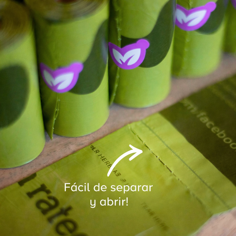 Dispensador de Bolsas para Mascotas con Aroma a Lavanda + 15 Bolsas Incluidas Earth Rated