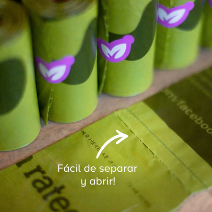 Dispensador de Bolsas para Mascotas con Aroma a Lavanda + 15 Bolsas Incluidas Earth Rated