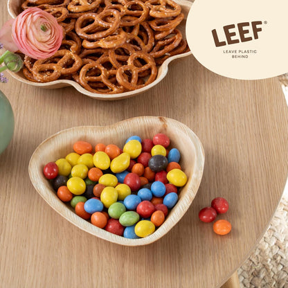 Bowls Biodegradables LEEF En Forma de Corazon – Ecológicos (3 unidades)