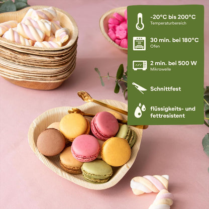 Bowls Biodegradables LEEF En Forma de Corazon – Ecológicos (3 unidades)