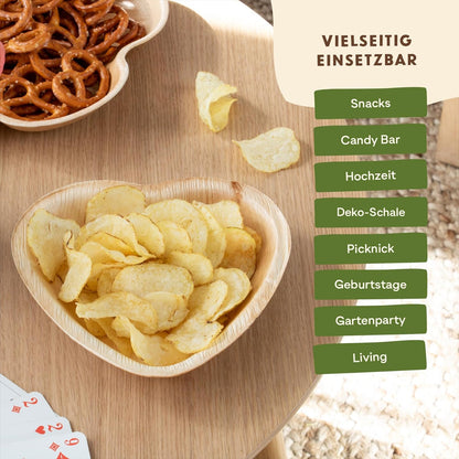 Bowls Biodegradables LEEF En Forma de Corazon – Ecológicos (3 unidades)