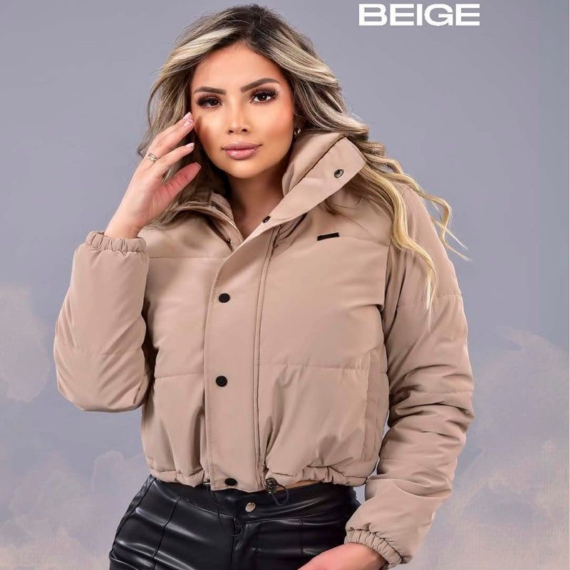 CHAQUETA PARA MUJER KIARA Estilo Puffer Acolchado con Interior Premium
