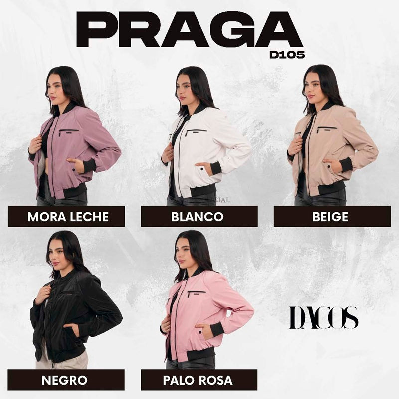 CHAQUETA PARA MUJER PRAGA Forro Ovejero y Tela Premium