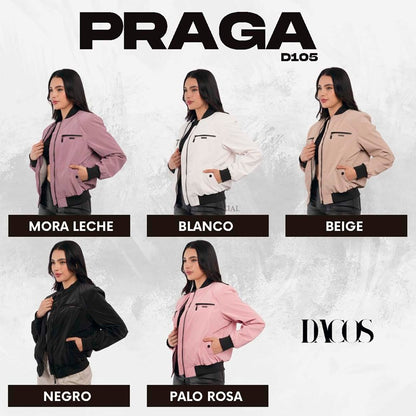 CHAQUETA PARA MUJER PRAGA Forro Ovejero y Tela Premium