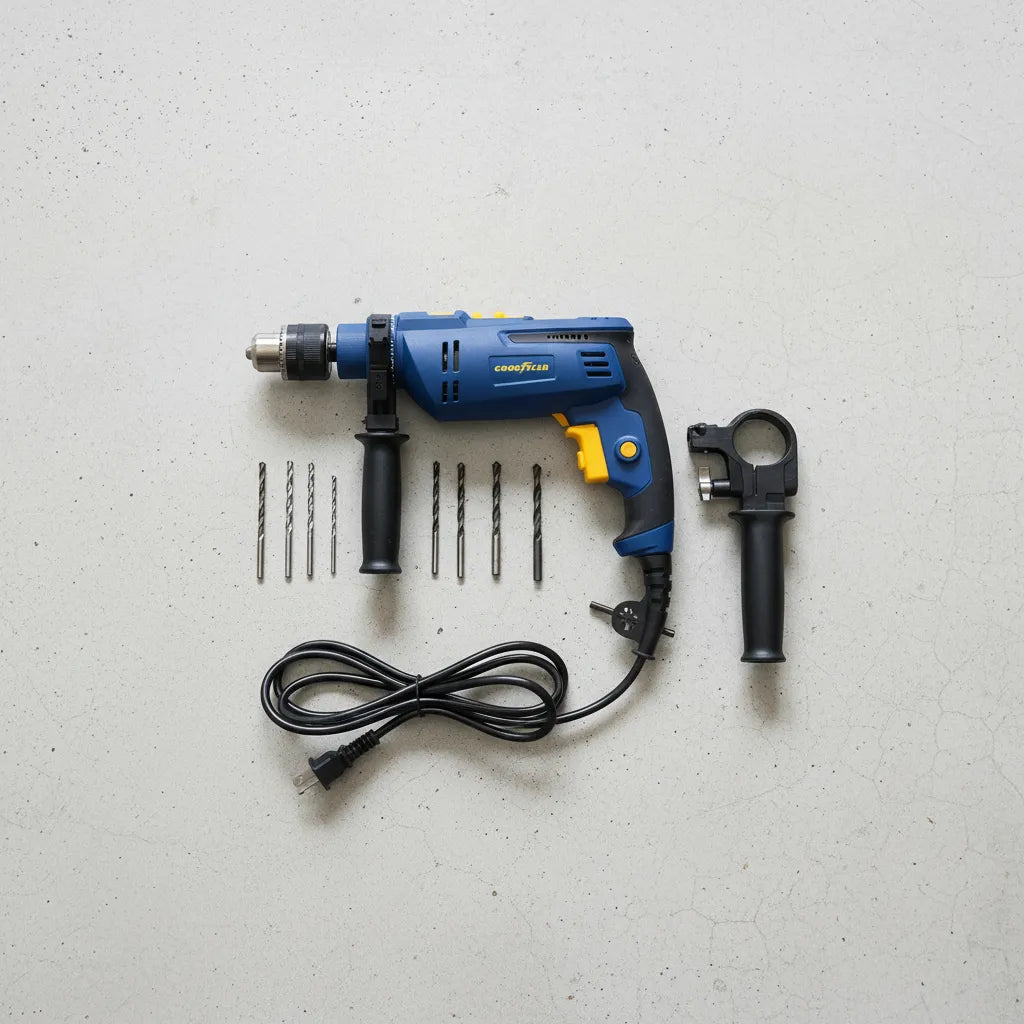 TALADRO PERCUTOR GOODYEAR 650W REVERSIBLE GY-DI-30061-1