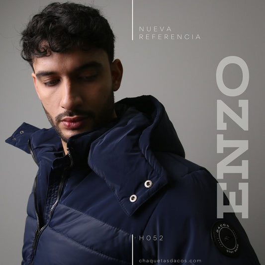 CHAQUETA PARA HOMBRE ENZO Acolchada para Hombre con Capota y Bolsillo Interior