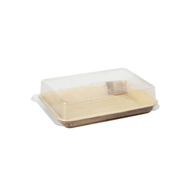 Contenedor Rectangular Biodegradable con Tapa de Plástico Reciclado LEEF – Ecológicos