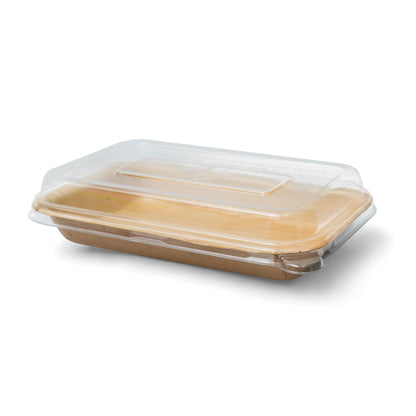 Contenedor Rectangular Biodegradable con Tapa de Plástico Reciclado LEEF – Ecológicos
