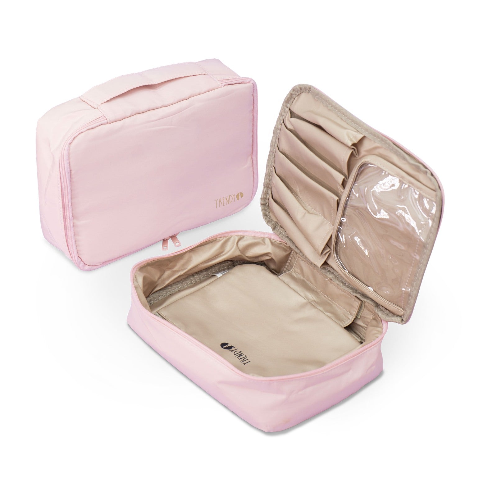Cosmetiquera Plegable Rosada Trendy Ref CVN1731