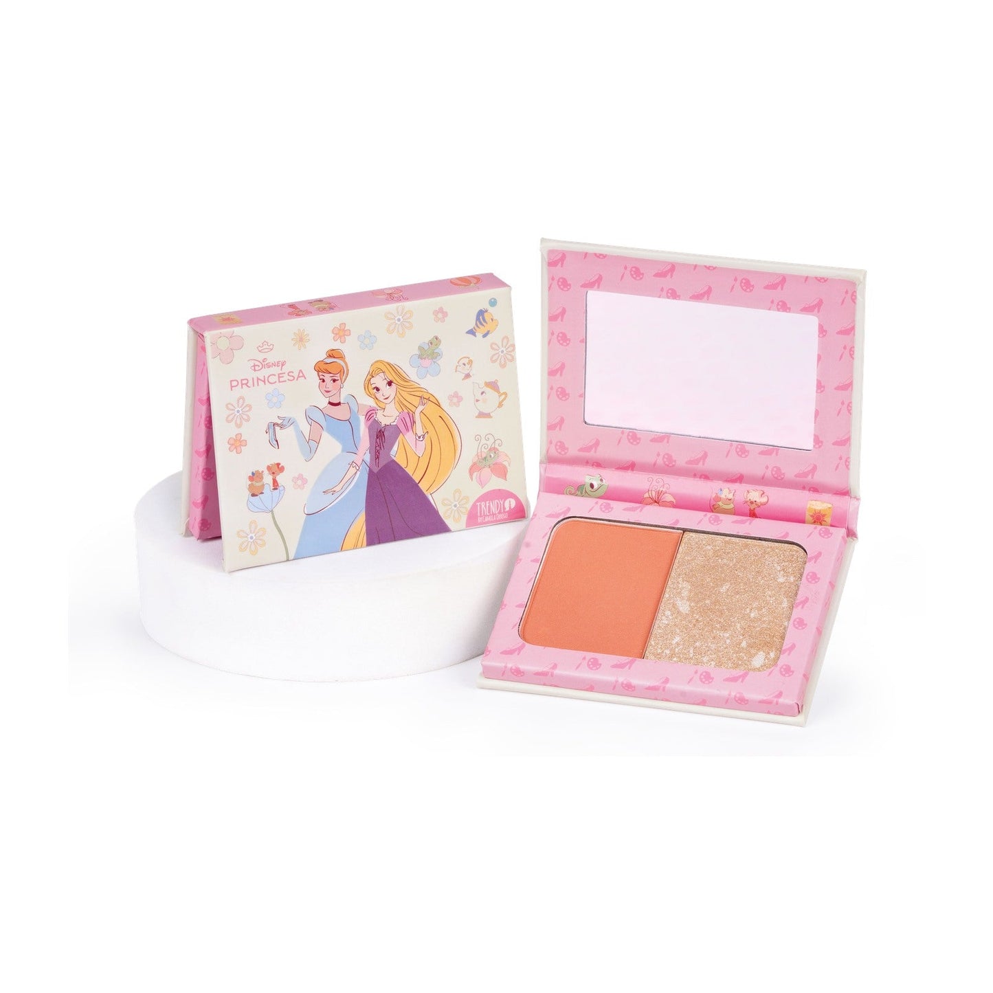 Rubor e Iluminador Princesas Trendy Ref DY2209
