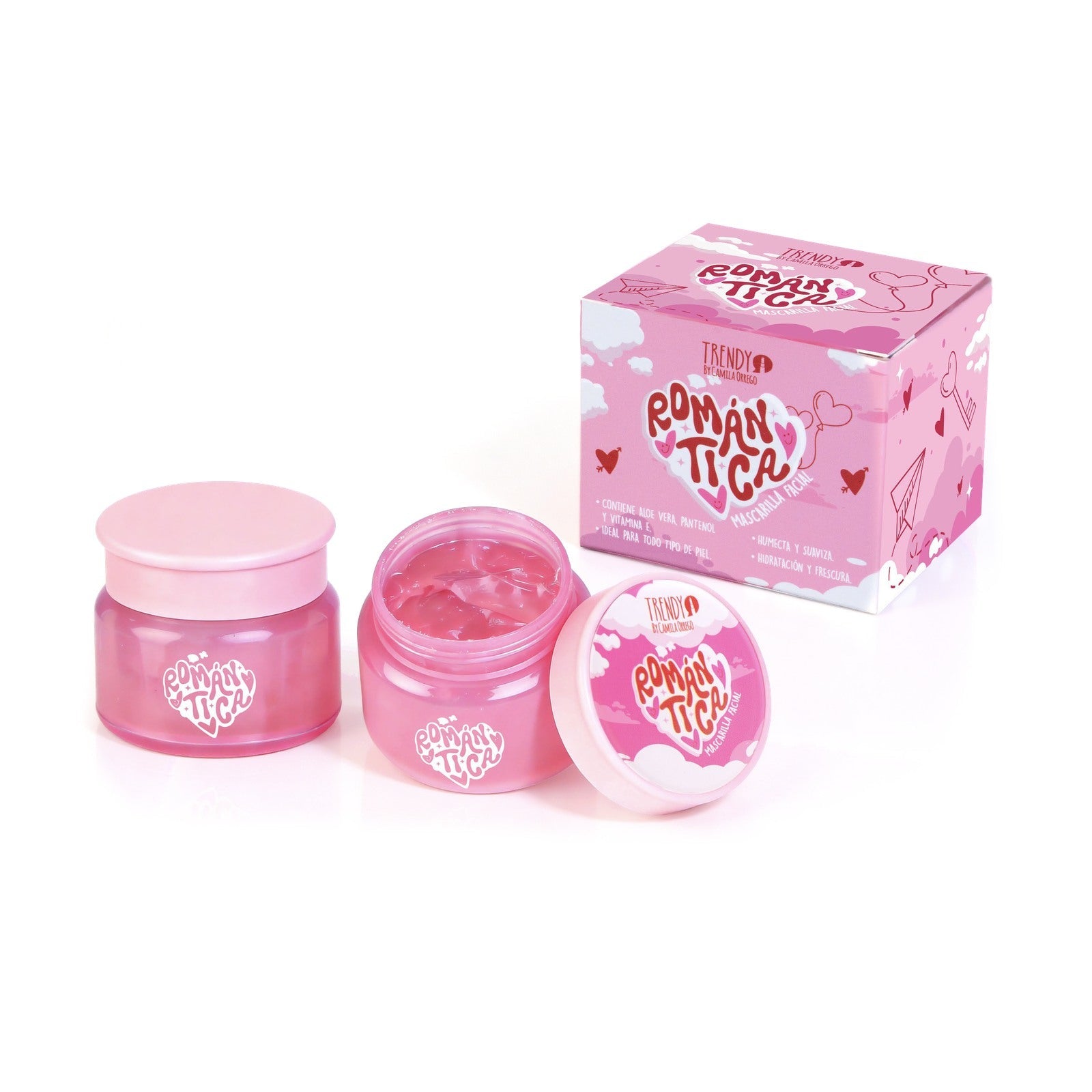 Mascarilla Hidratante Romántica Trendy Ref MRT2388