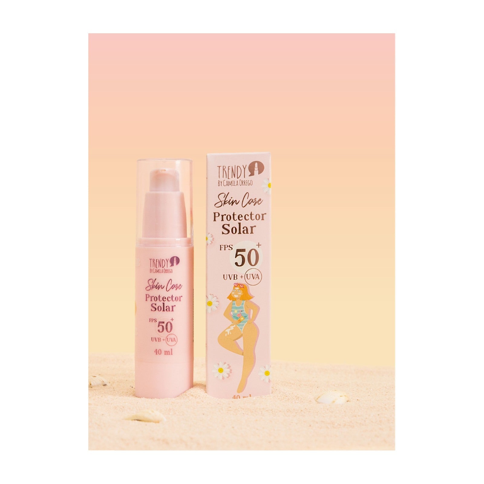 Protector Solar Facial 40 ml Trendy Ref PSF766